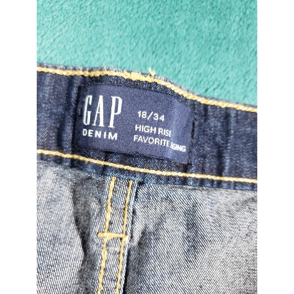 Gap Jeans Size 18 Womens Blue Pants Demin Ladies High Rise Favorite Jegging NWT - Picture 4 of 13